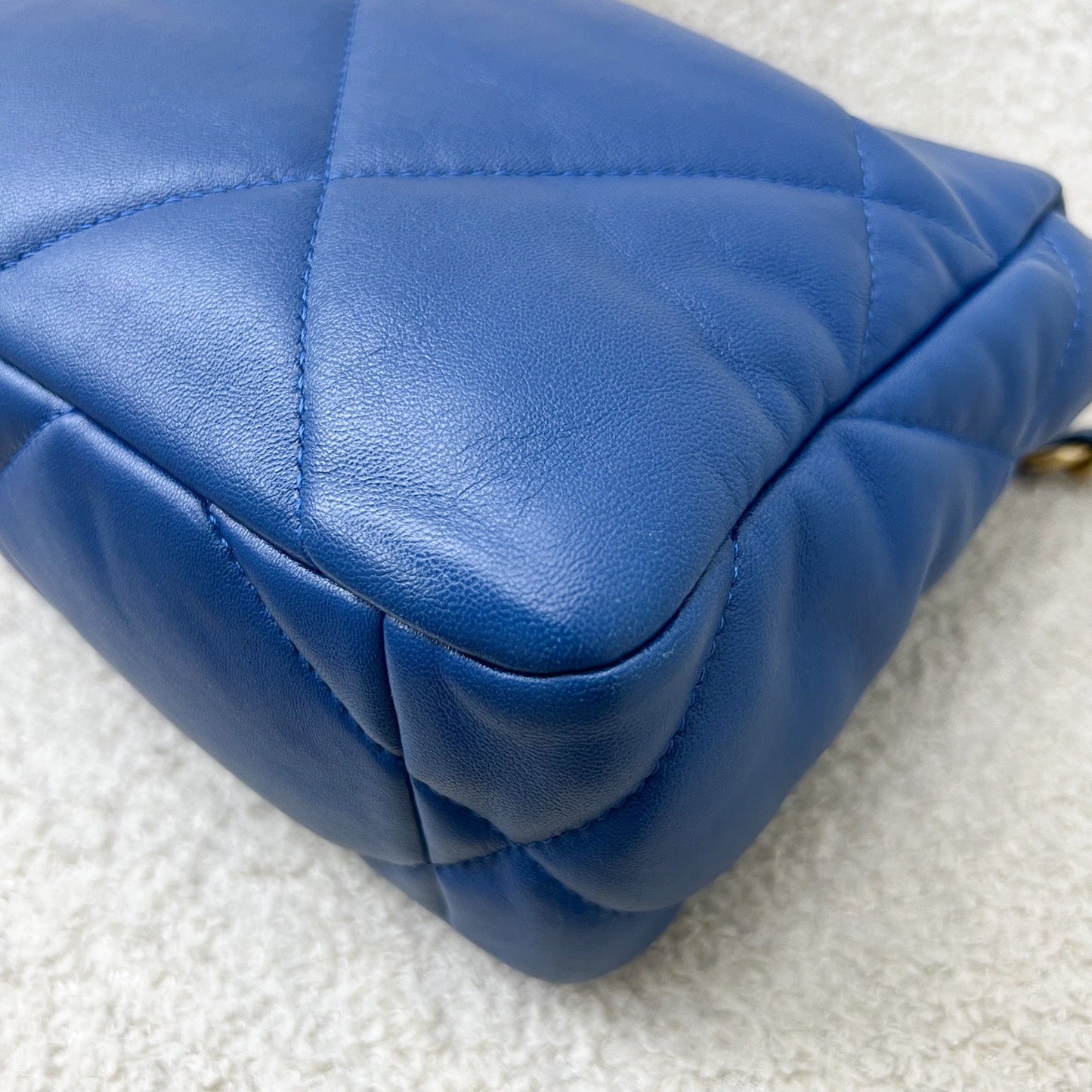 Chanel 19 Small Flap in 21C Blue Lambskin and 3-Tone Hardware