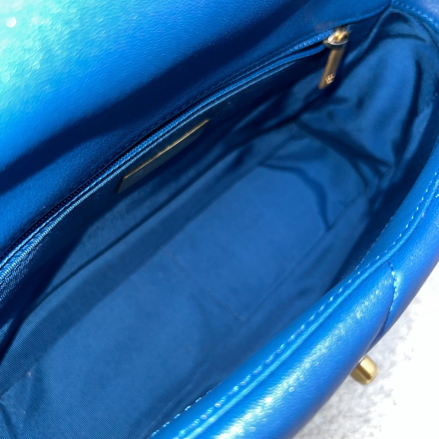 Chanel 19 Small Flap in 21C Blue Lambskin and 3-Tone Hardware