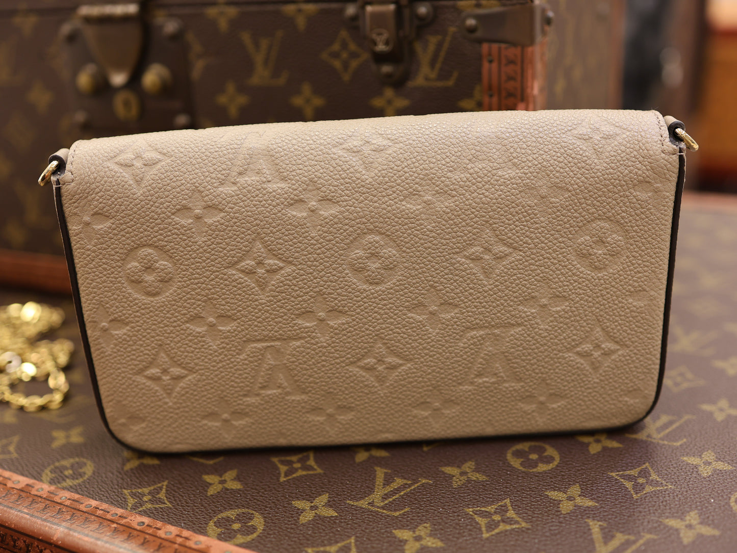 Louis Vuitton  Empreinte Pochette Felicie Chain Wallet