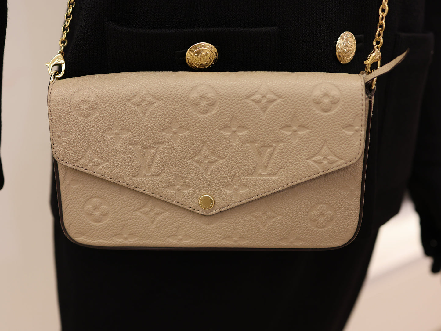 Louis Vuitton  Empreinte Pochette Felicie Chain Wallet