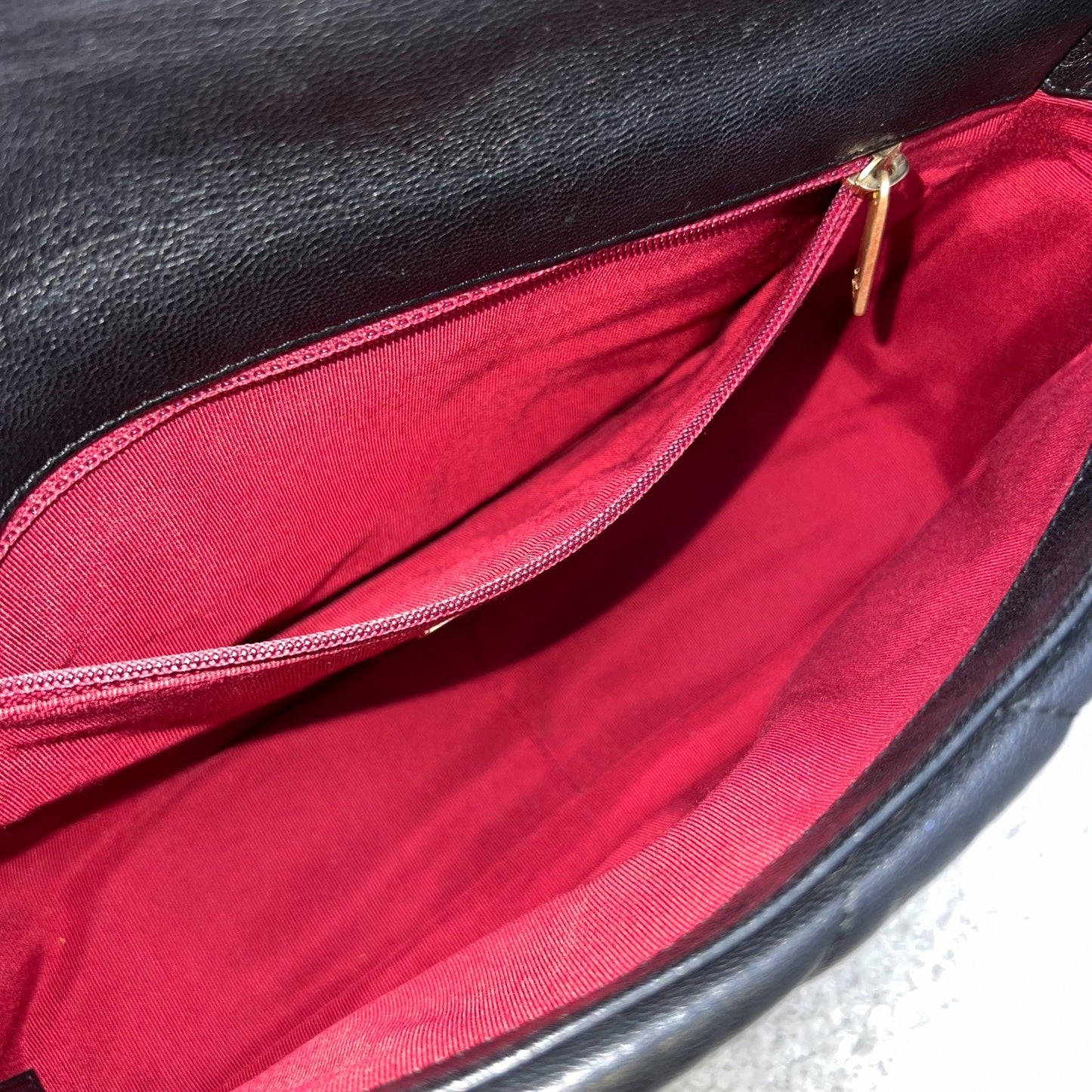 Chanel 19 Small Flap in Black Goatskin and 3-tone HW (Model: AS1160)