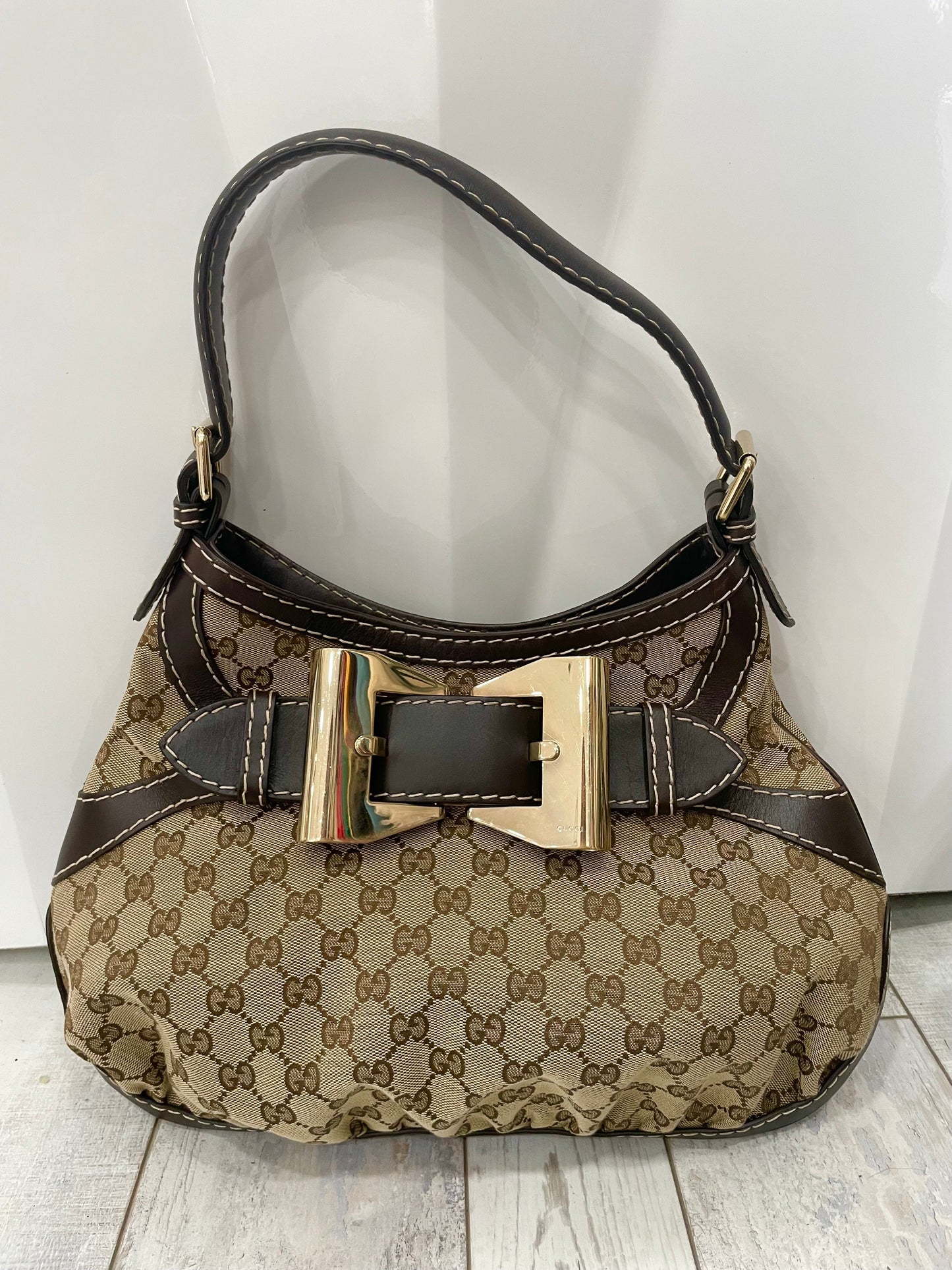 GUCCI GG MONOGRAM QUEEN HOBO BAG