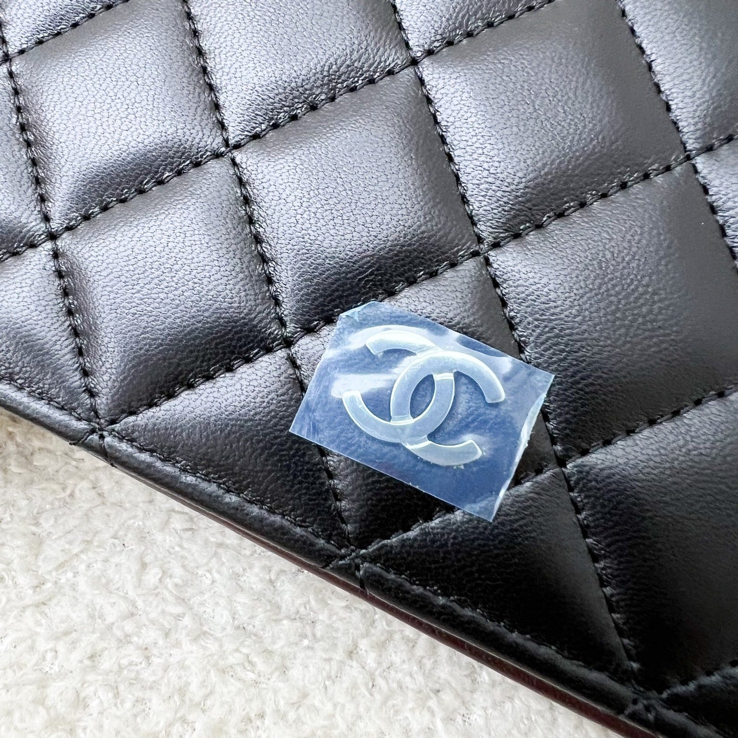 Chanel Yen Bifold Long Wallet in Black Lambskin and SHW