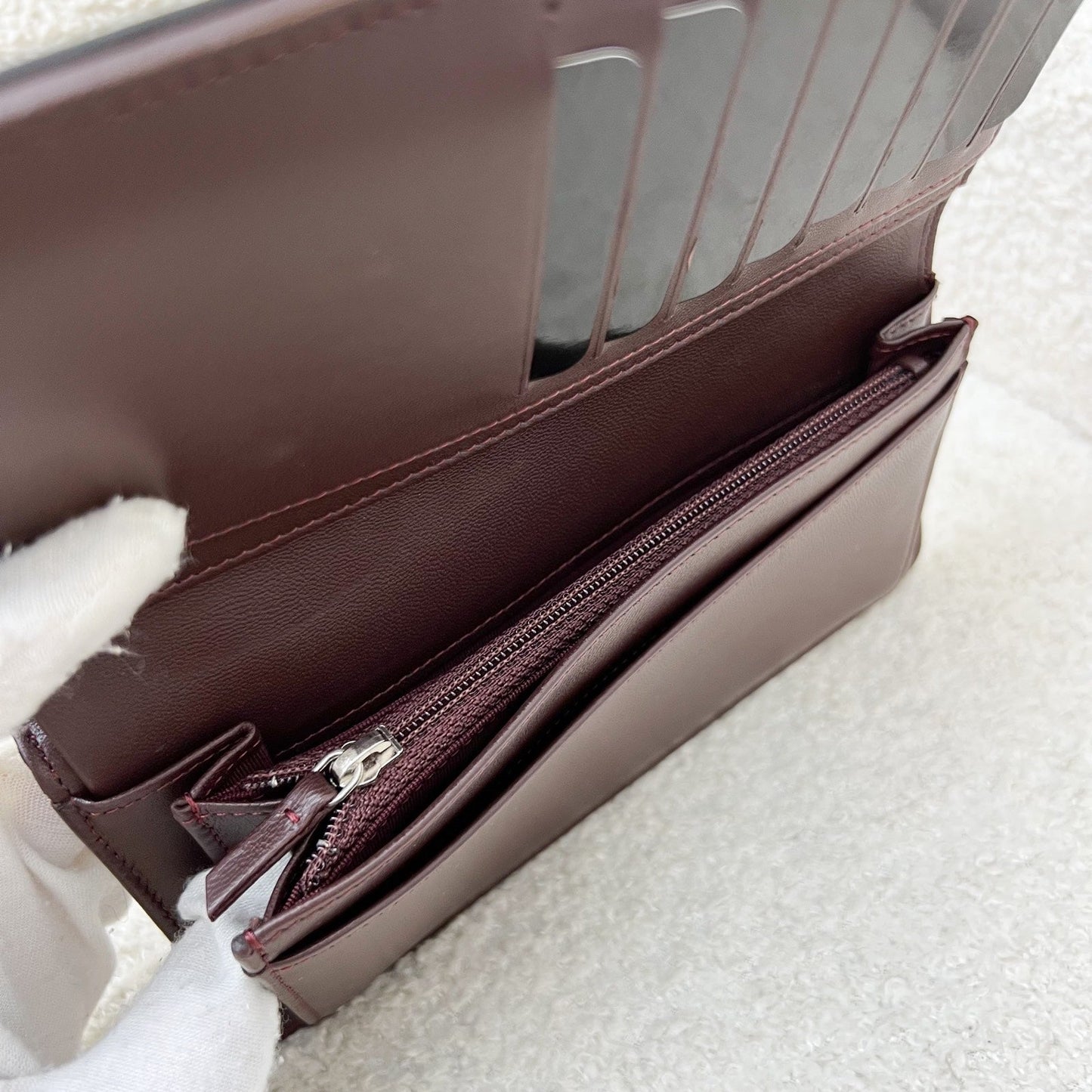 Chanel Yen Bifold Long Wallet in Black Lambskin and SHW