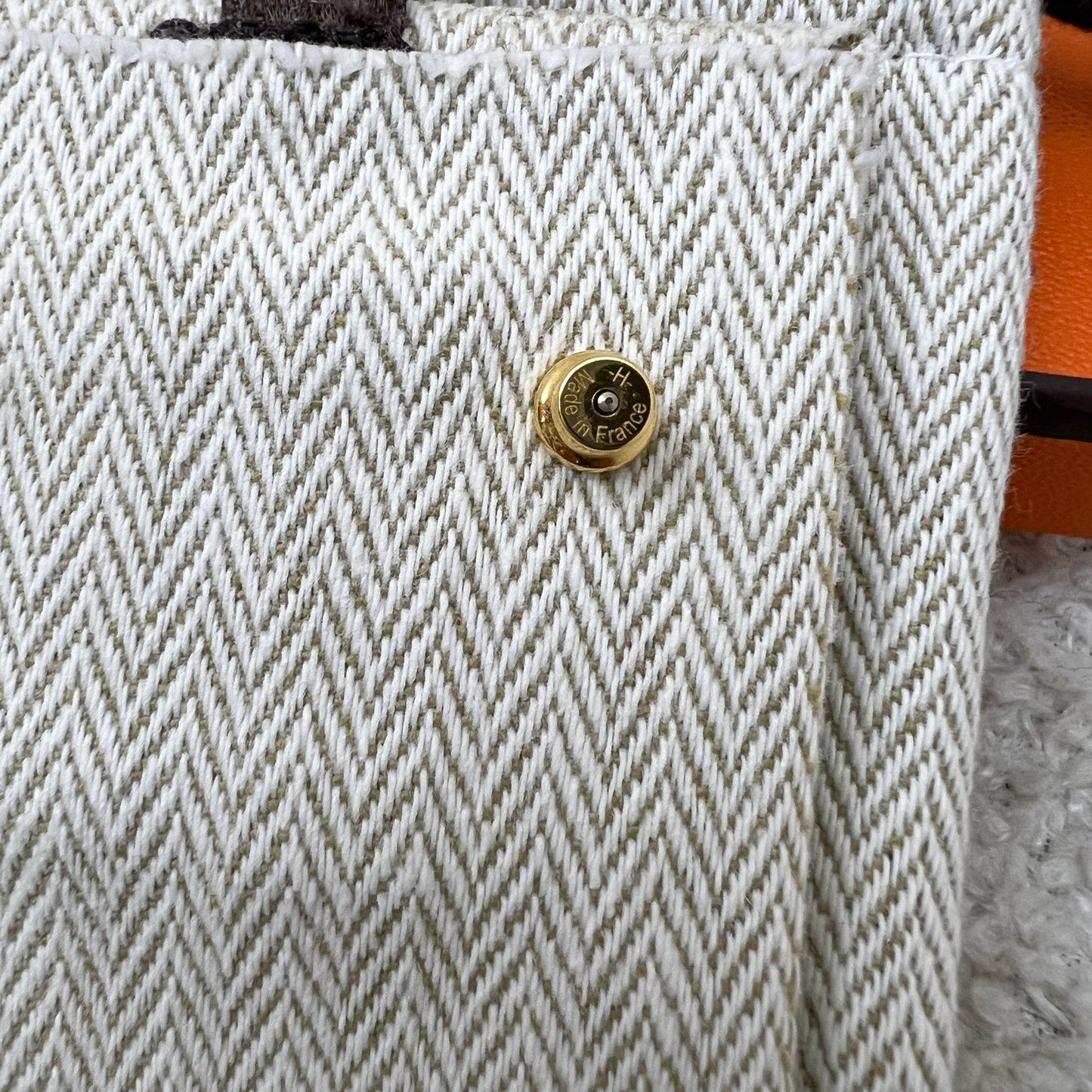 Hermes Mini Pop H Earrings in Gold Enamel and GHW