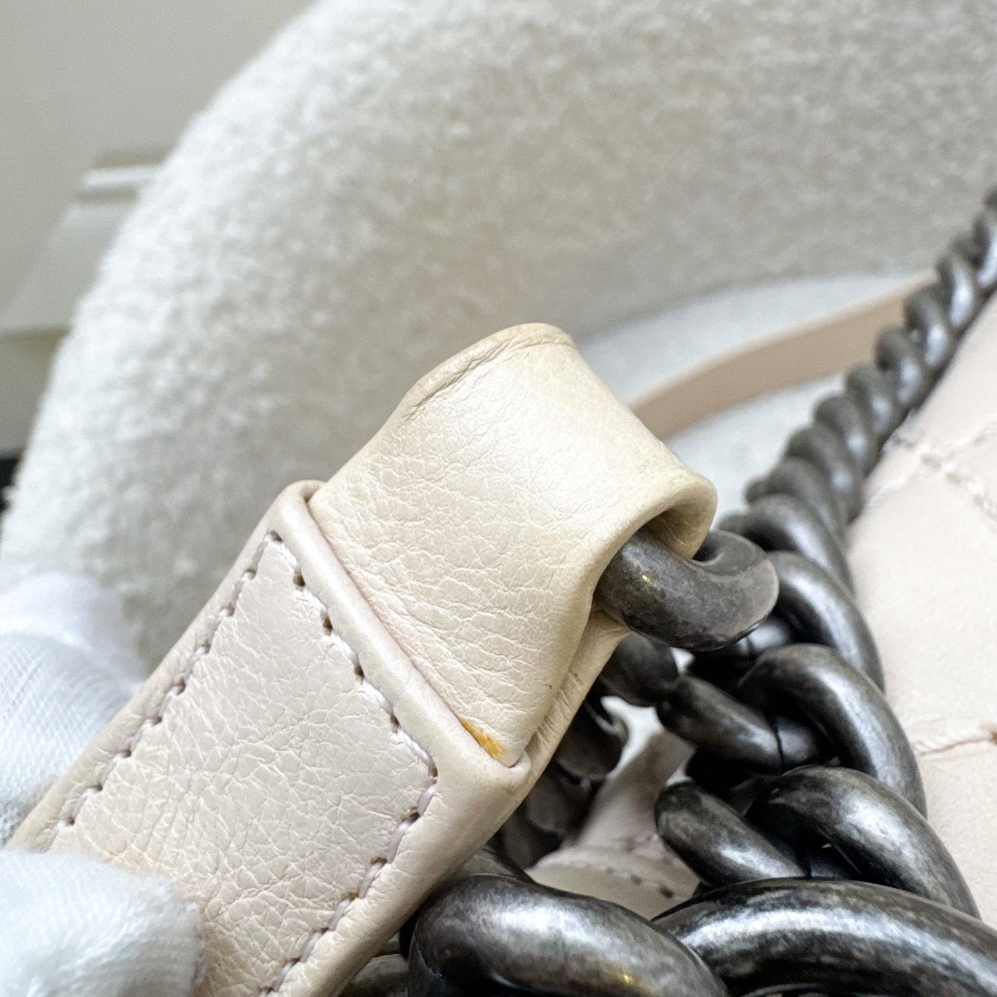 Chanel Medium 25cm Boy Flap in Nude Pink Calfskin and RHW