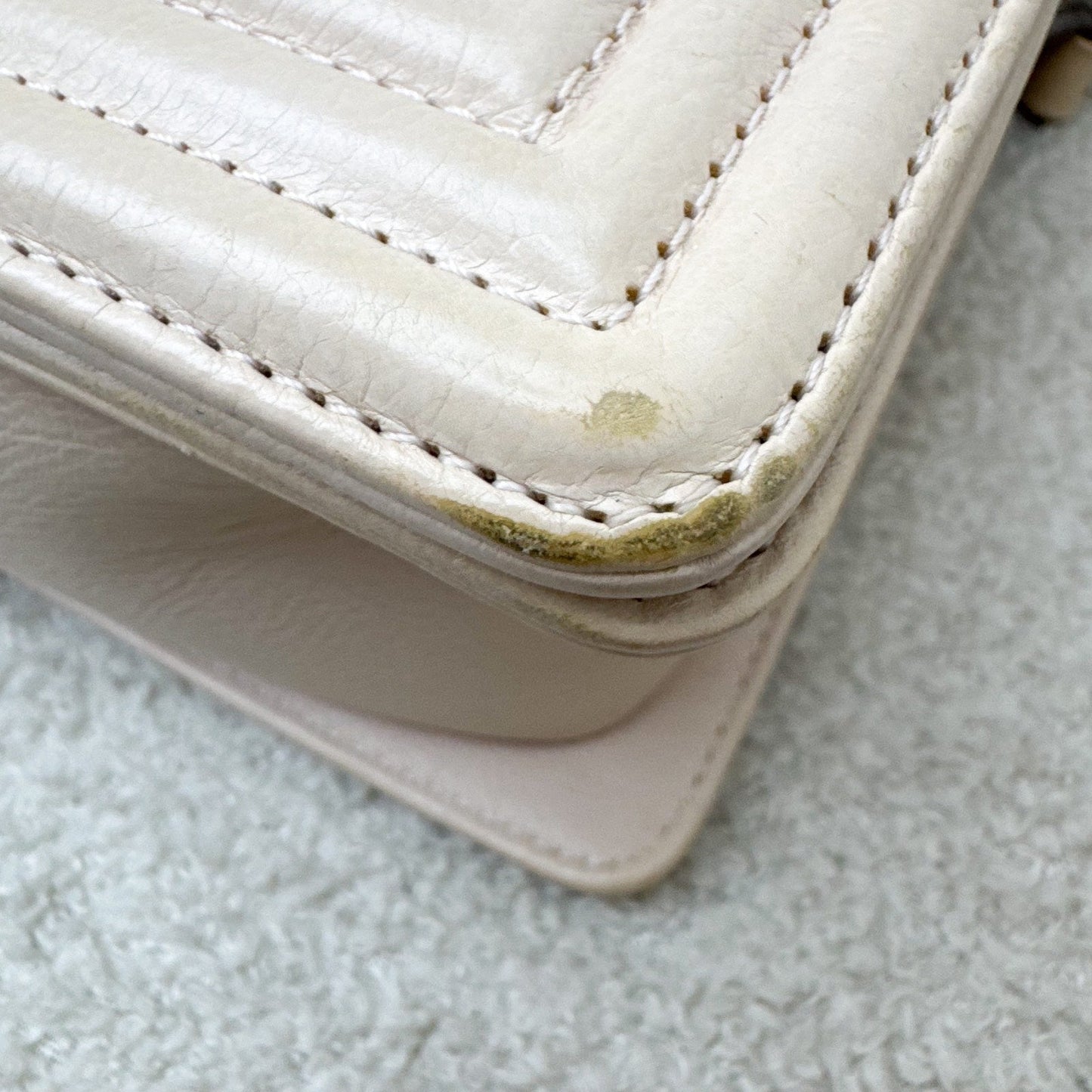 Chanel Medium 25cm Boy Flap in Nude Pink Calfskin and RHW