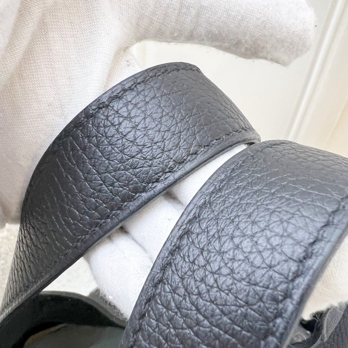 [Havik Shops New] Hermes Picotin 18 in Black Noir Clemence Leather and PHW