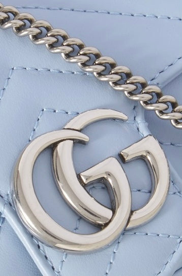 GUCCI GG MARMONT SUPER MINI QUILTED SHOULDER BAG