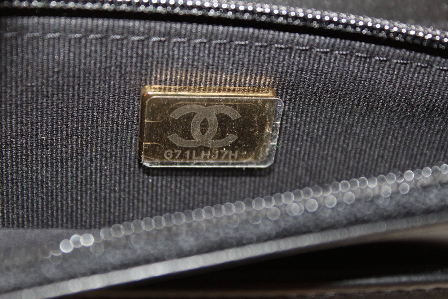 Chanel Black Caviar Quilted Leather Boy Wallet On Chain WOC