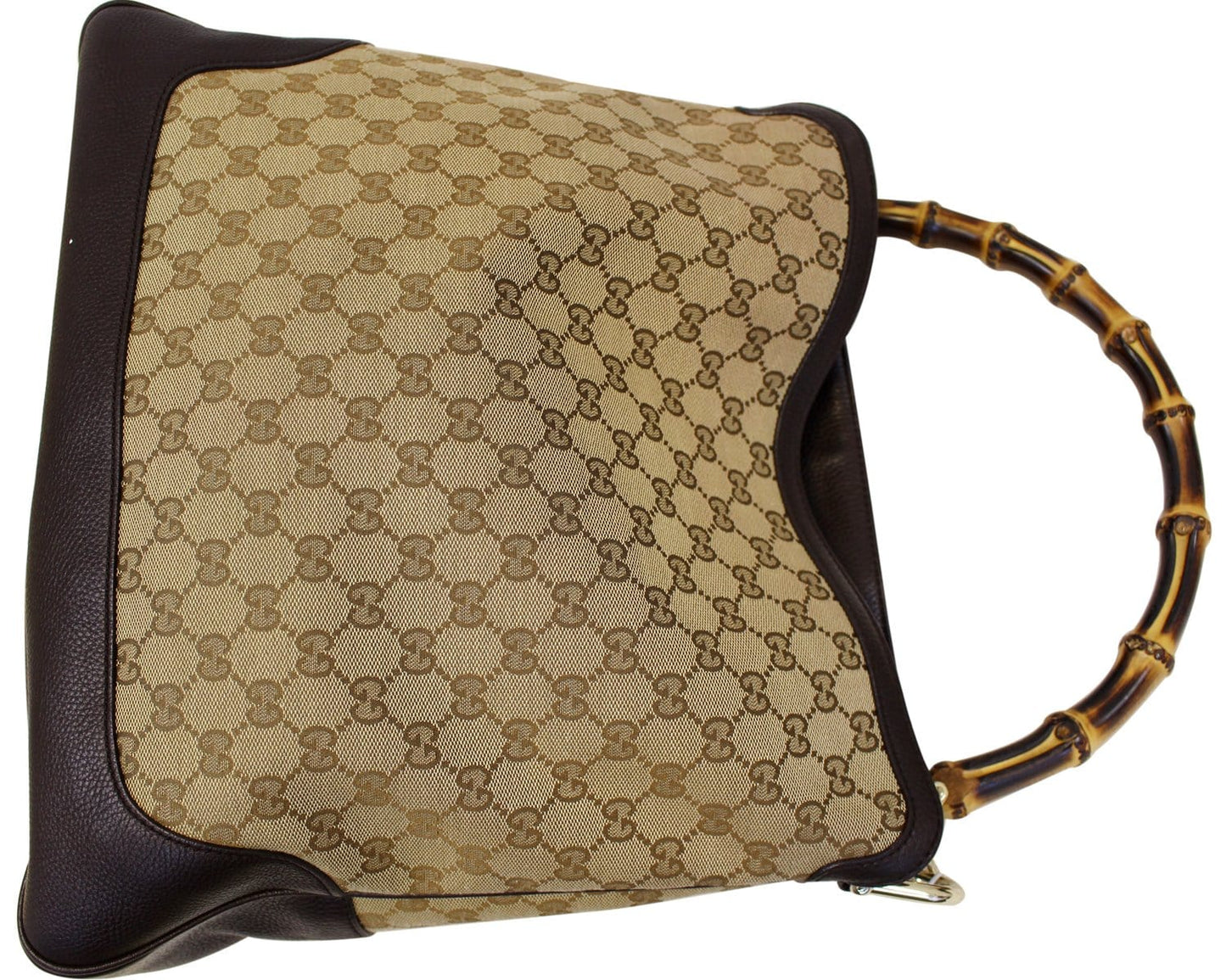GUCCI GG Canavas Diana Bamboo Shoulder Bag 282315