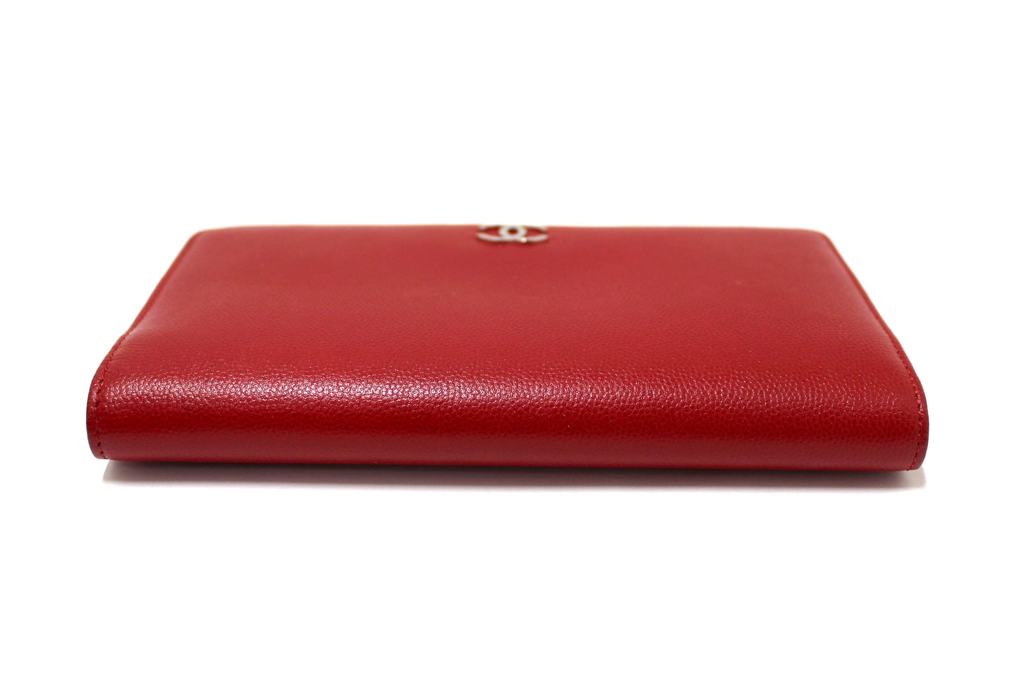 Chanel Red Caviar Leather Long Wallet