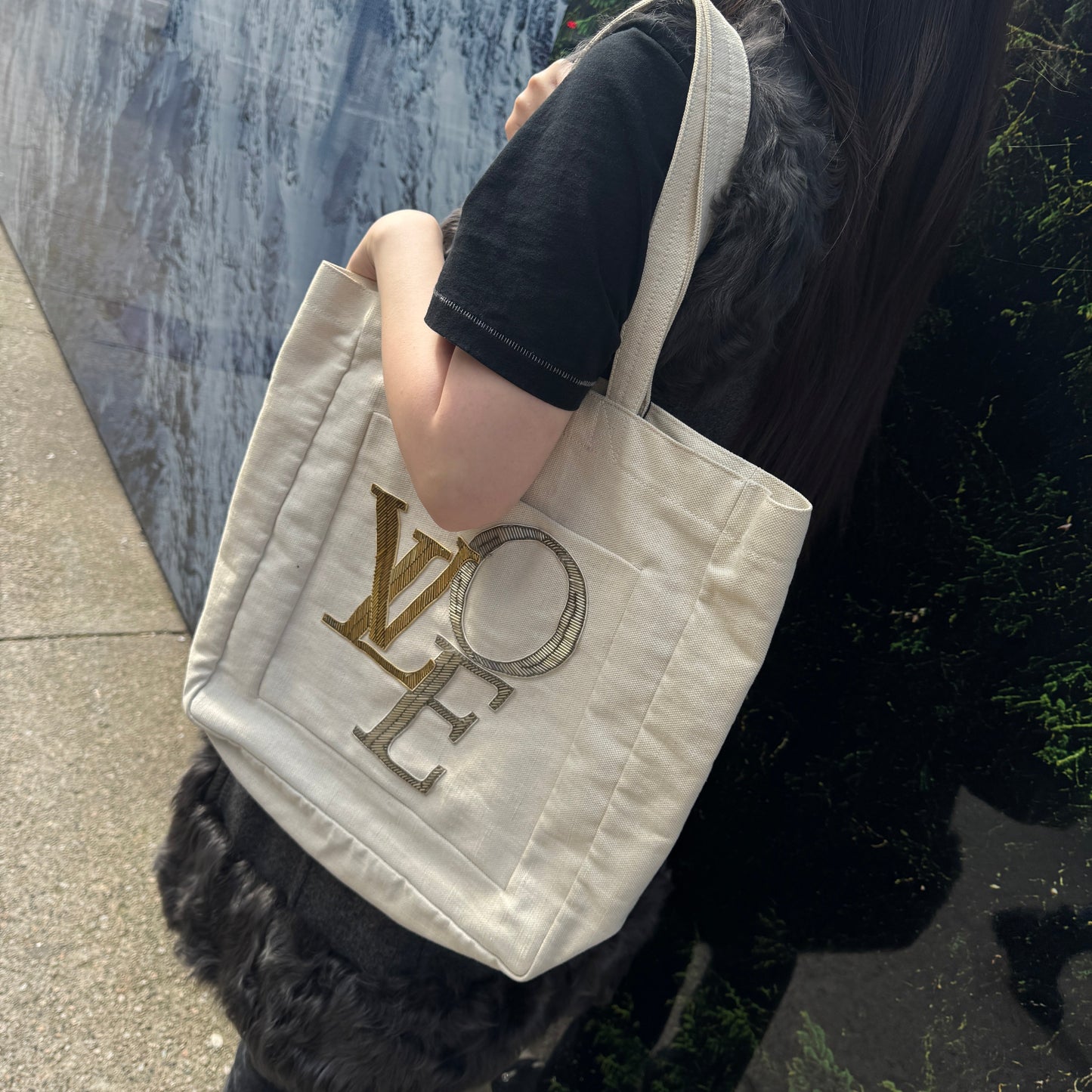 Louis Vuitton Vintage Canvas That's Love Toile Cabas MM