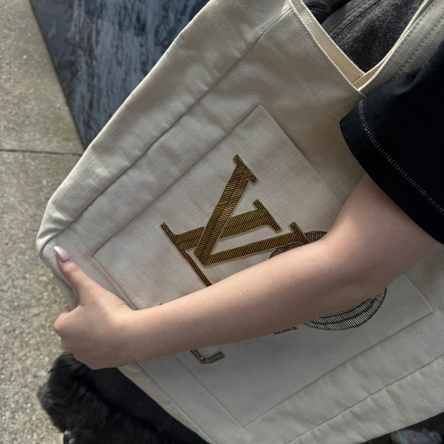 Louis Vuitton Vintage Canvas That's Love Toile Cabas MM