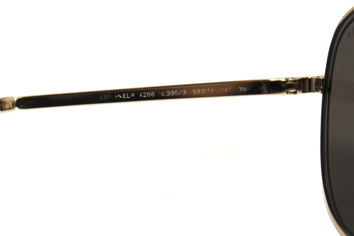 Chanel Black and Gold Oversize Sunglasses