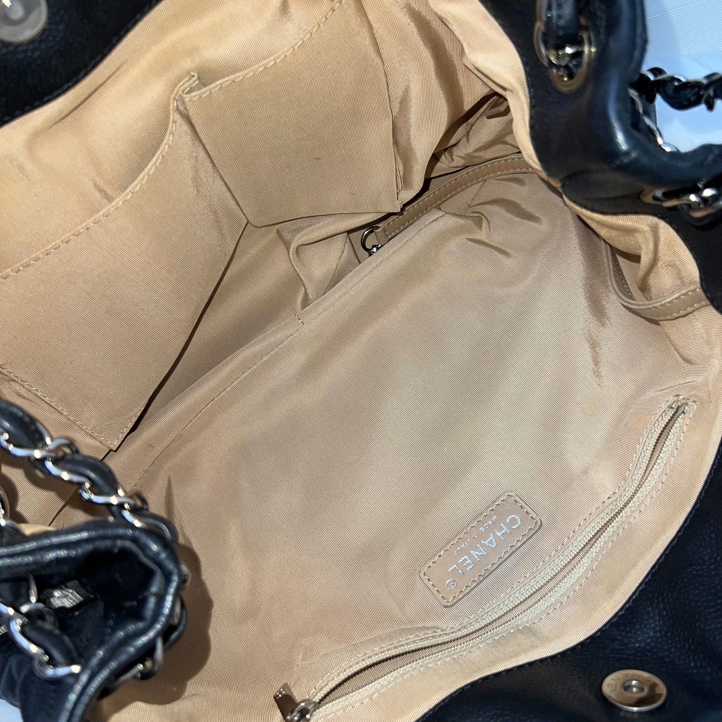 Chanel Timeless CC Tote Bag in Black Caviar and SHW