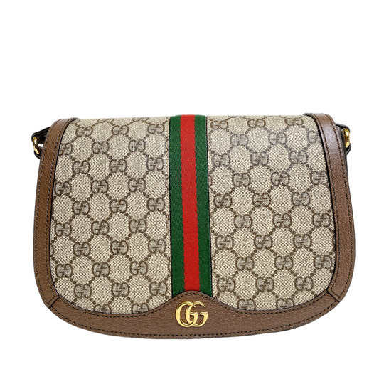 GUCCI OPHIDIA GG SUPREME CANVAS MESSENGER BAG