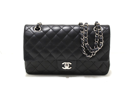 Chanel Black Lambskin Leather Medium Classic Flap Chain Bag | Havik Shop.com - Shop Now at Havik Shop.com