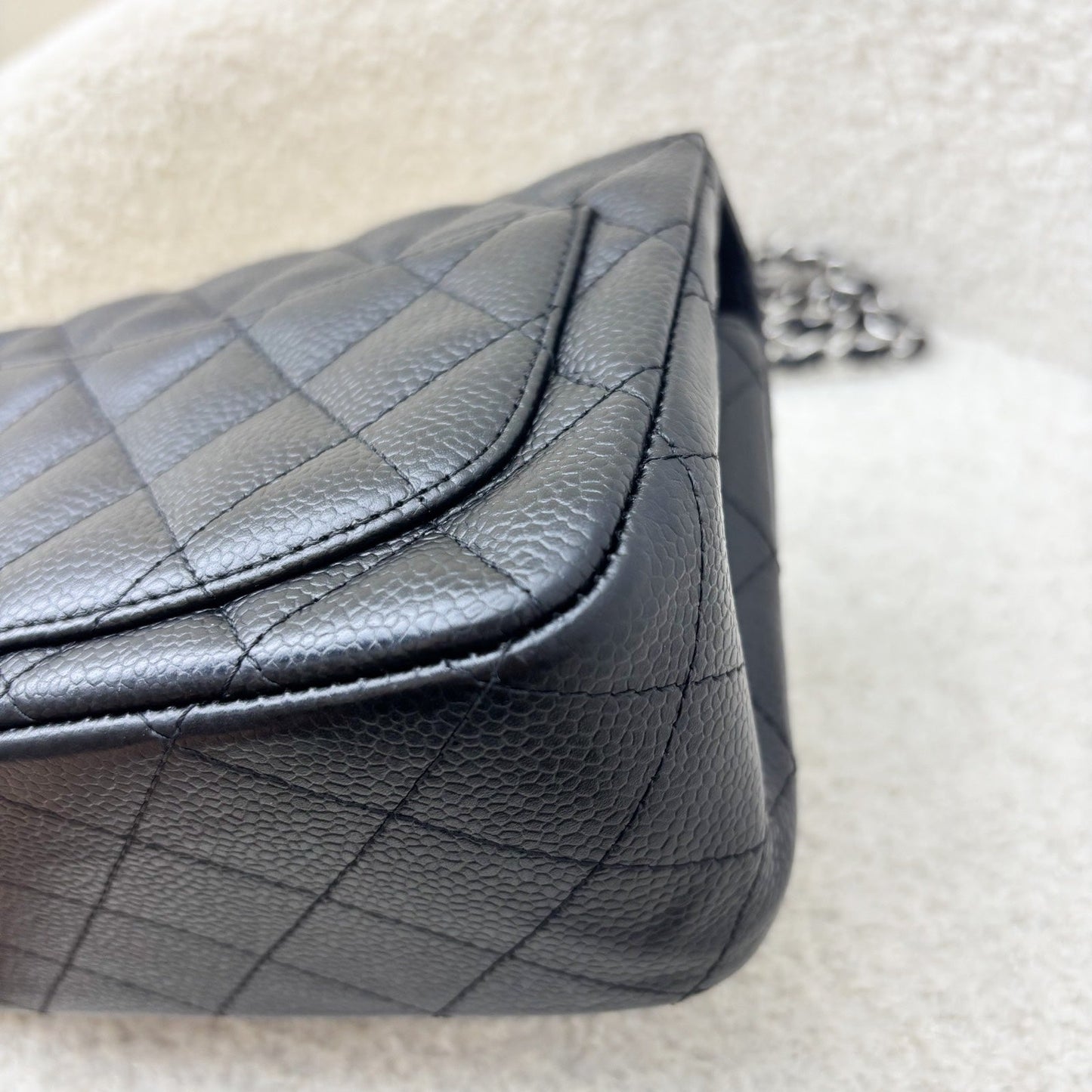 Chanel Classic Square Mini Flap in Black Caviar and SHW