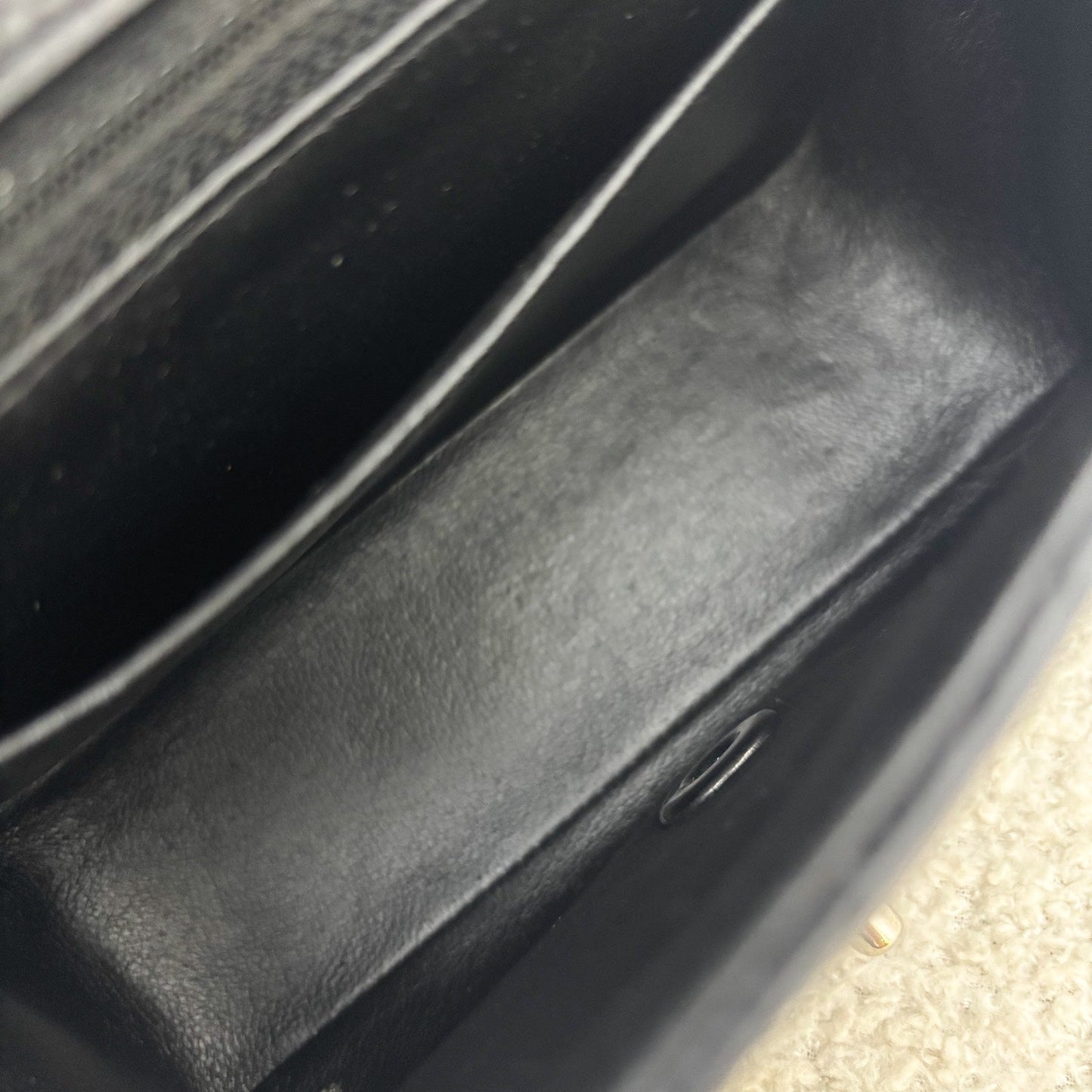 Chanel Classic Square Mini Flap in Black Caviar and SHW