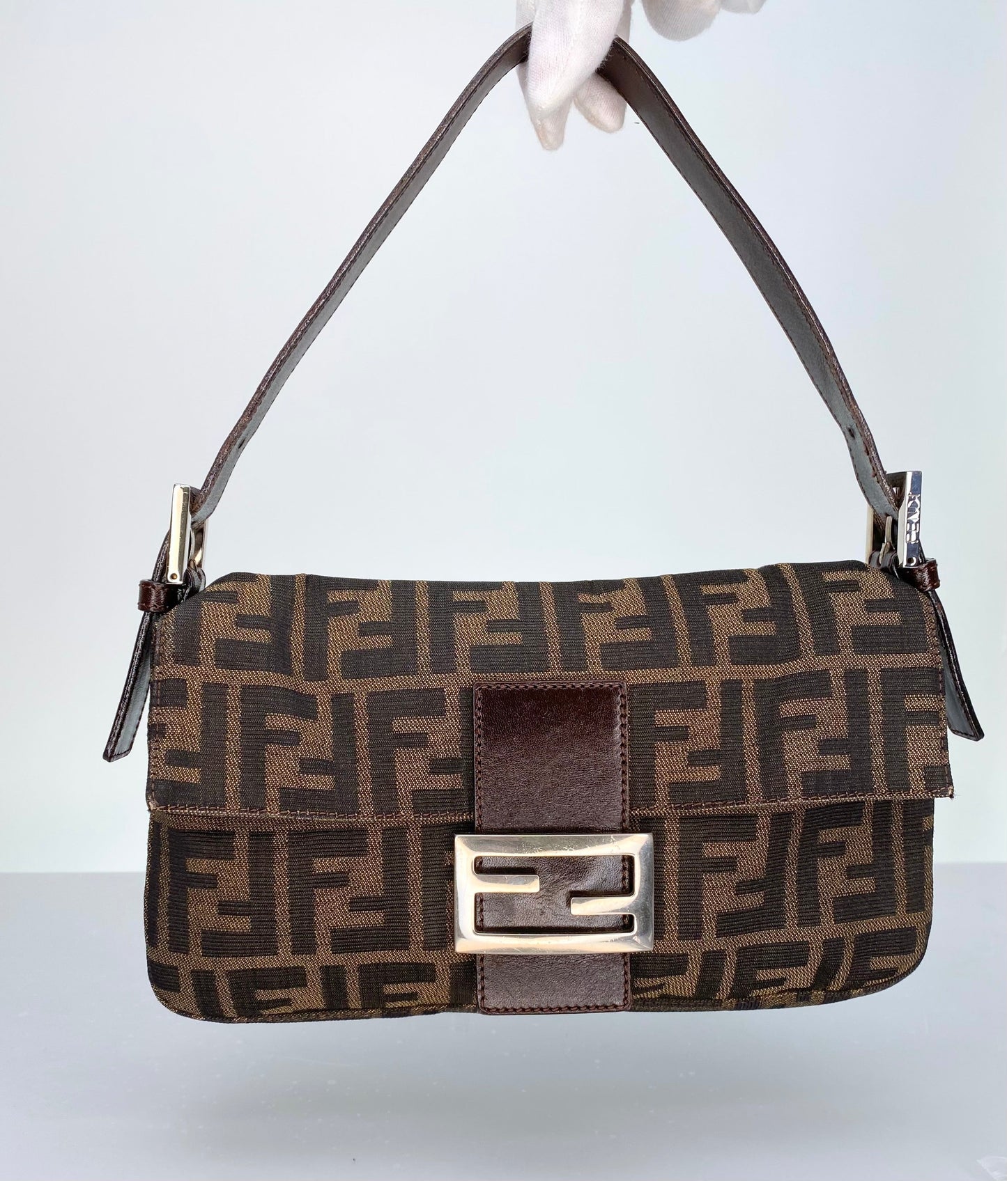 Vintage Fendi Zucca Baguette