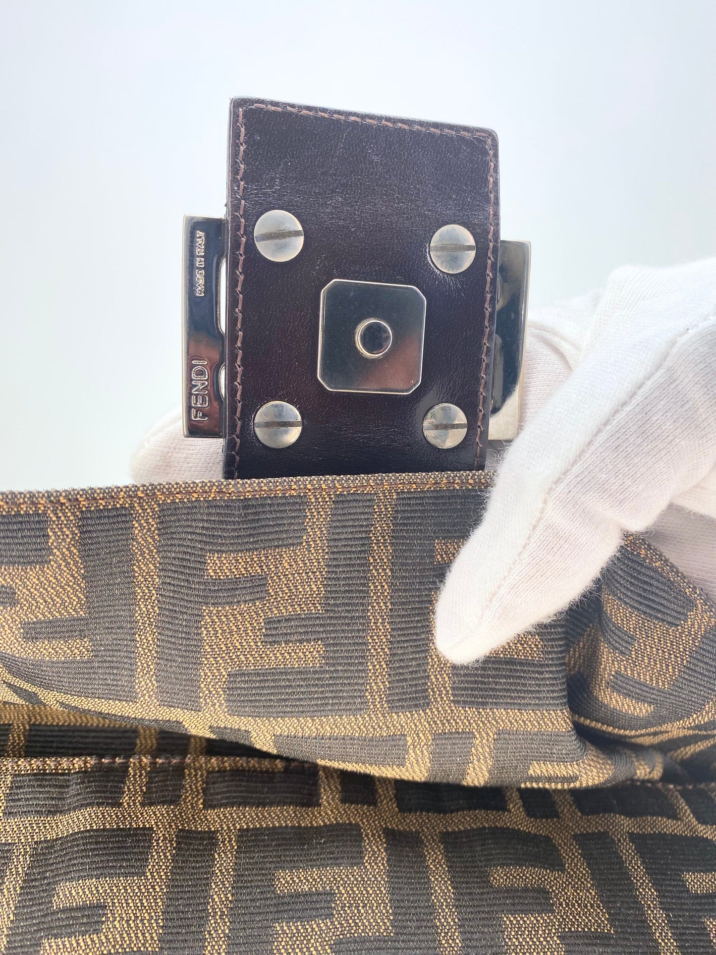 Vintage Fendi Zucca Baguette