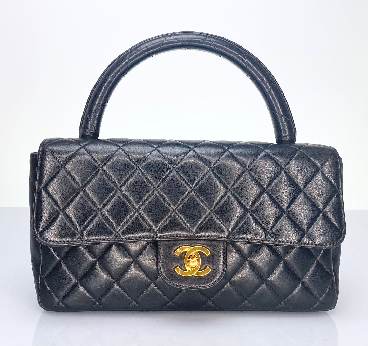 Chanel Vintage Parent Child Rectangle Top Handle Bag