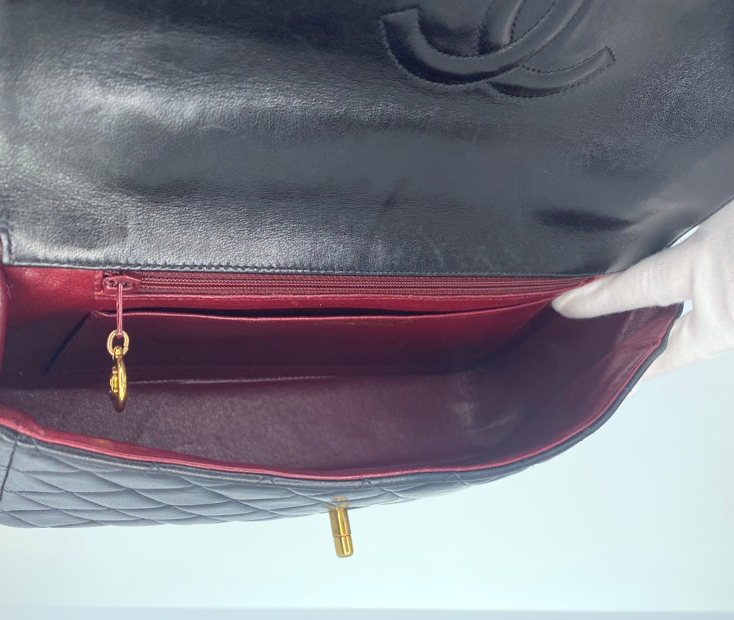 Chanel Vintage Parent Child Rectangle Top Handle Bag