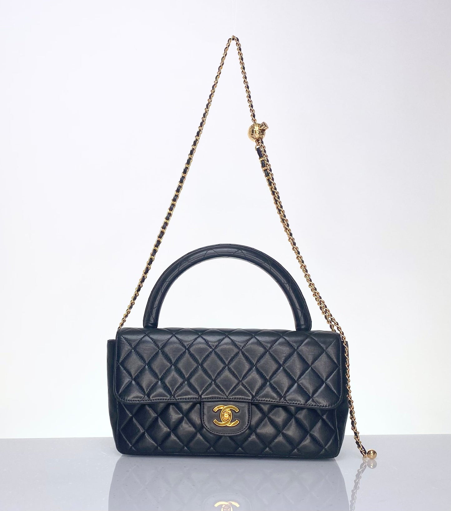 Chanel Vintage Parent Child Rectangle Top Handle Bag