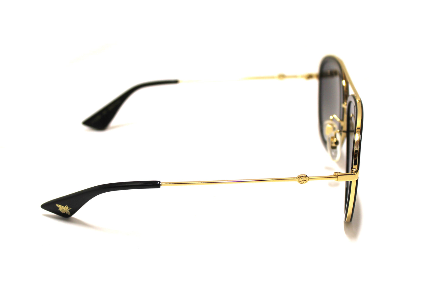 Gucci Black and Gold Sunglasses GG0062S