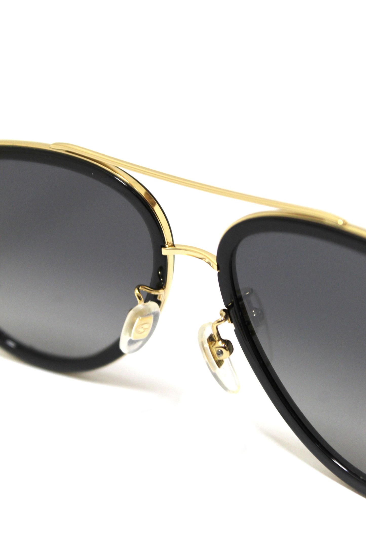 Gucci Black and Gold Sunglasses GG0062S