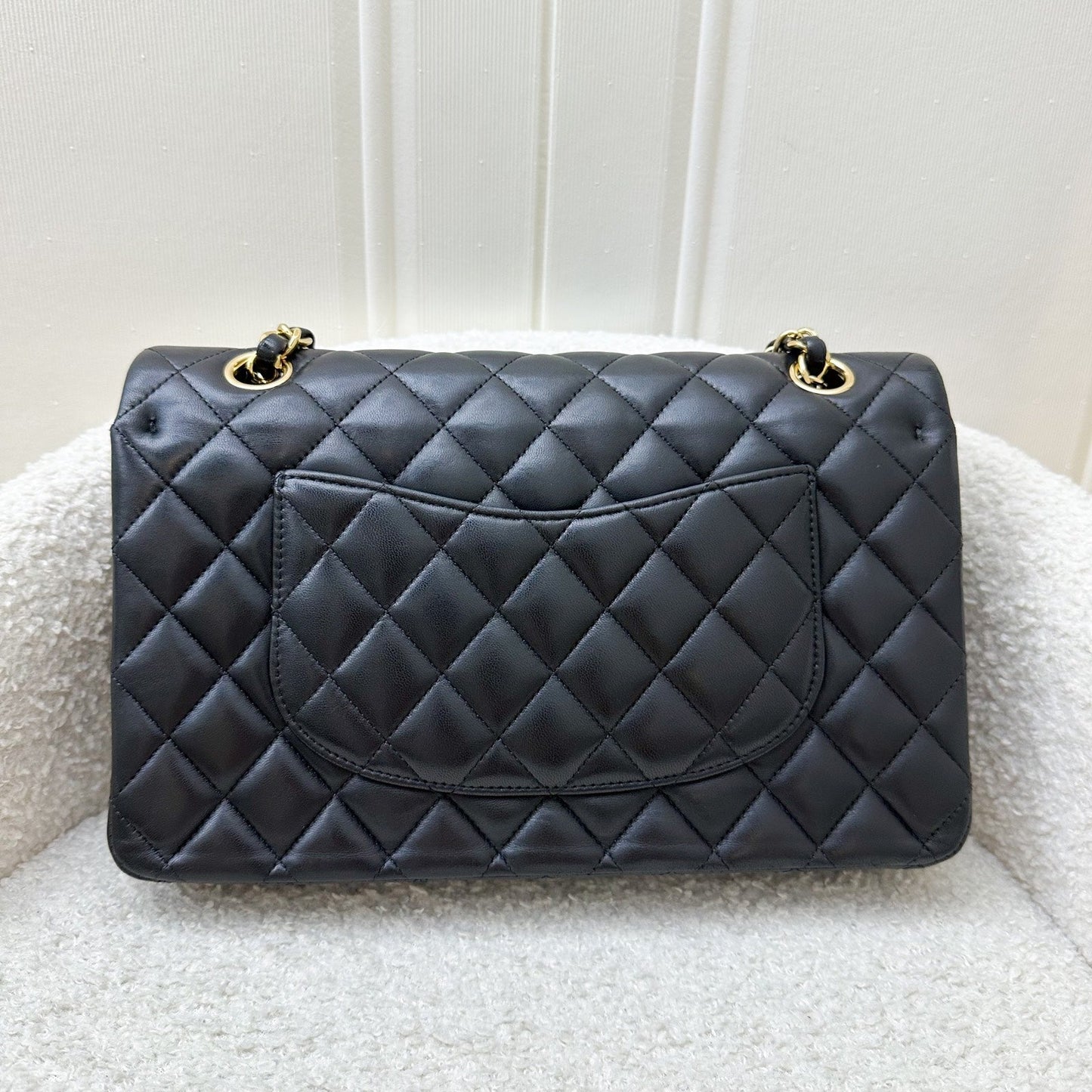 Chanel Medium Classic Flap CF in Black Lambskin and GHW