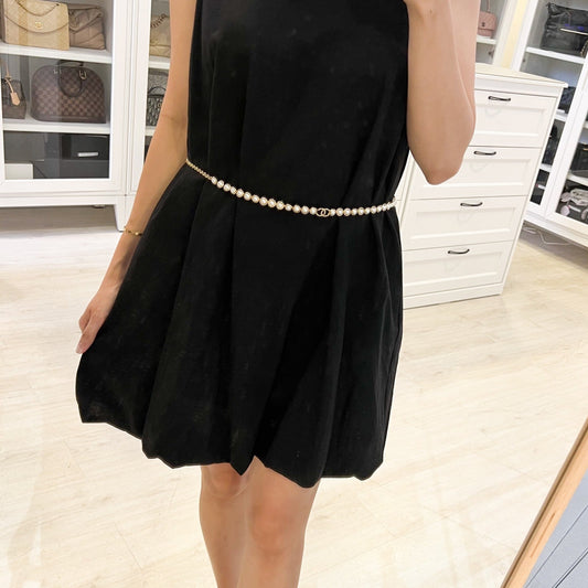 Chanel 24S Runway Waist Chain Belt with Pearls in GHW (ABD241)