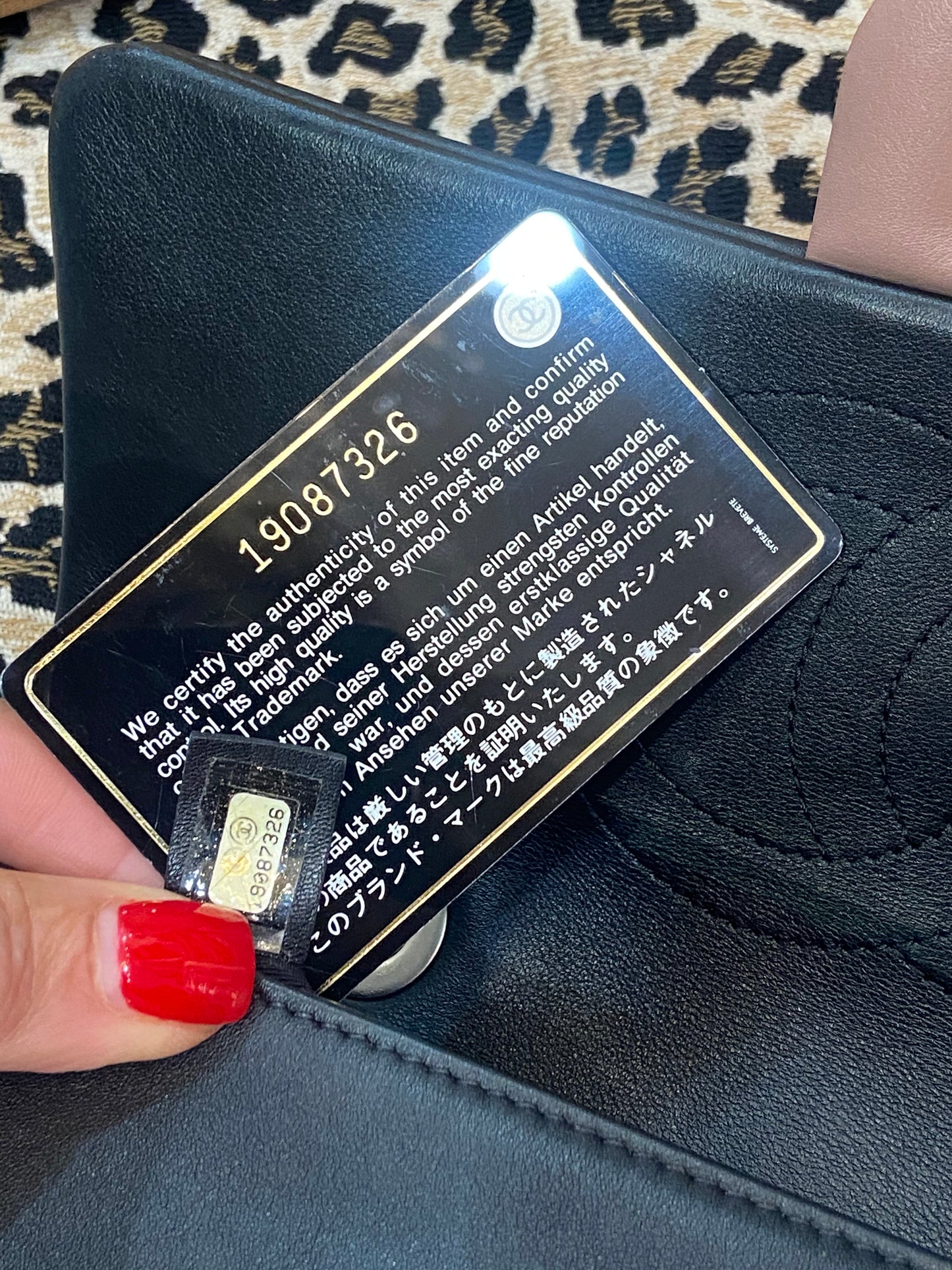 CHANEL QUILTED LEATHER DUO TONE FLAP BAG