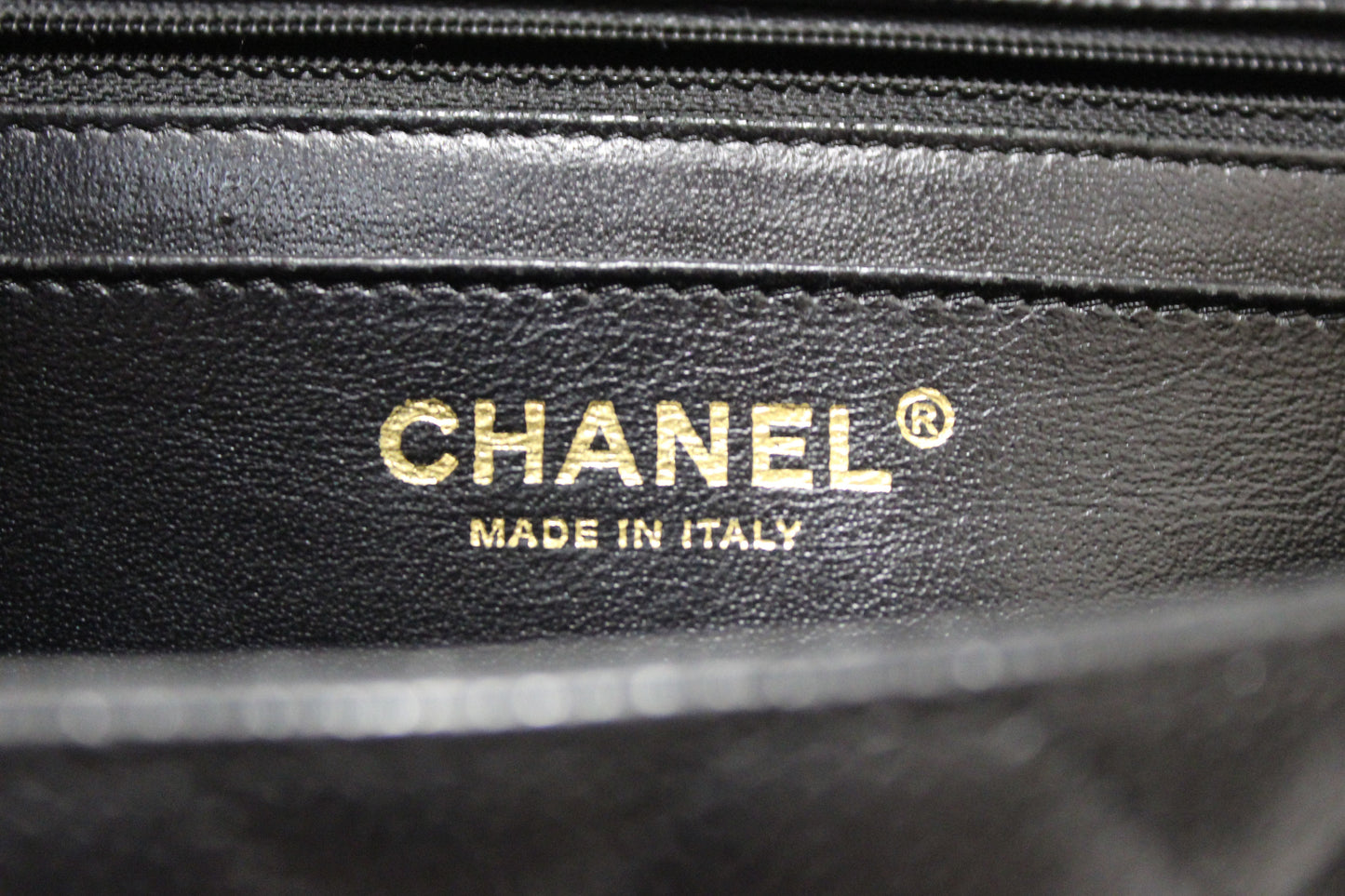 Chanel Black Quilted Caviar Leather Classic Jumbo Single Flap Bag