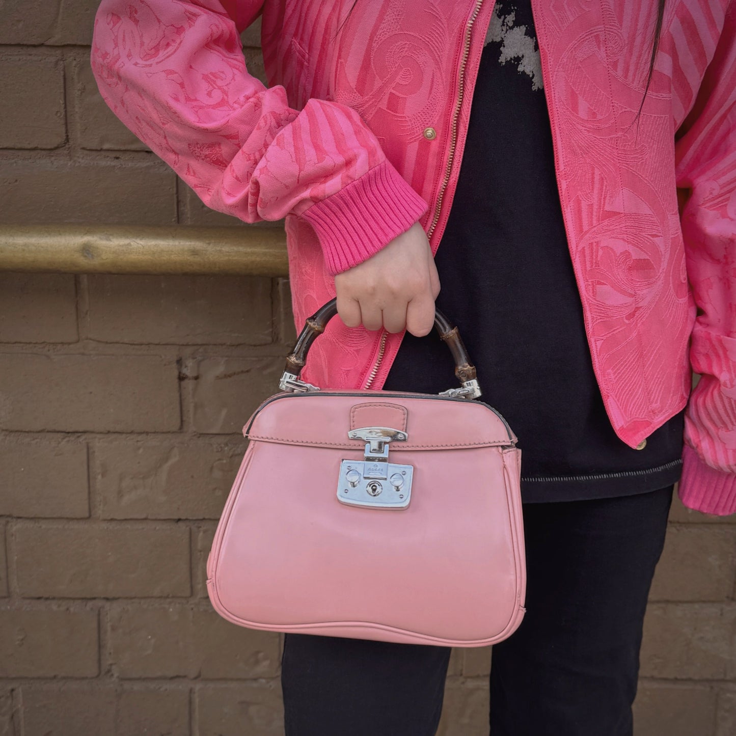 Gucci Lady Lock Bamboo Handle Bag