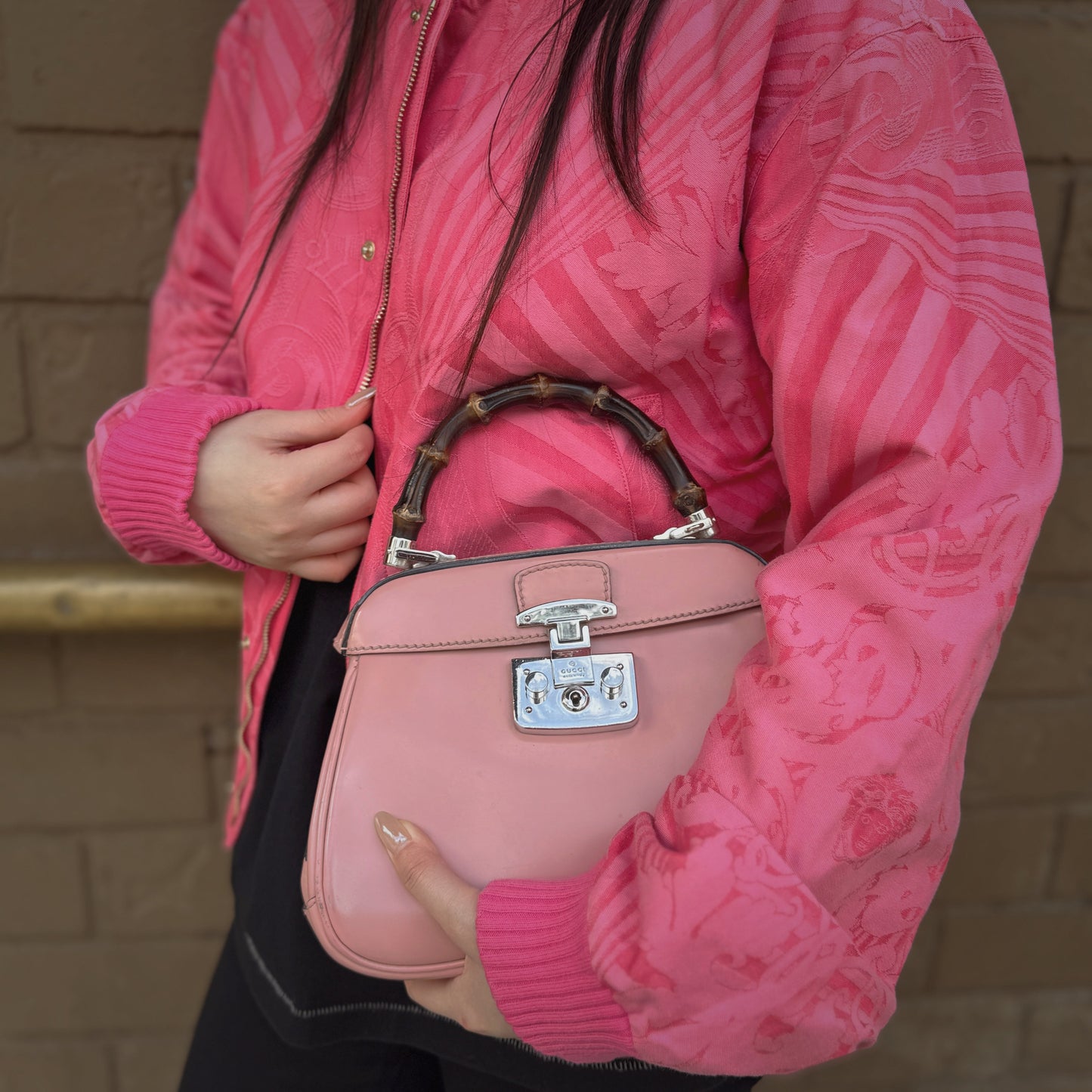 Gucci Lady Lock Bamboo Handle Bag