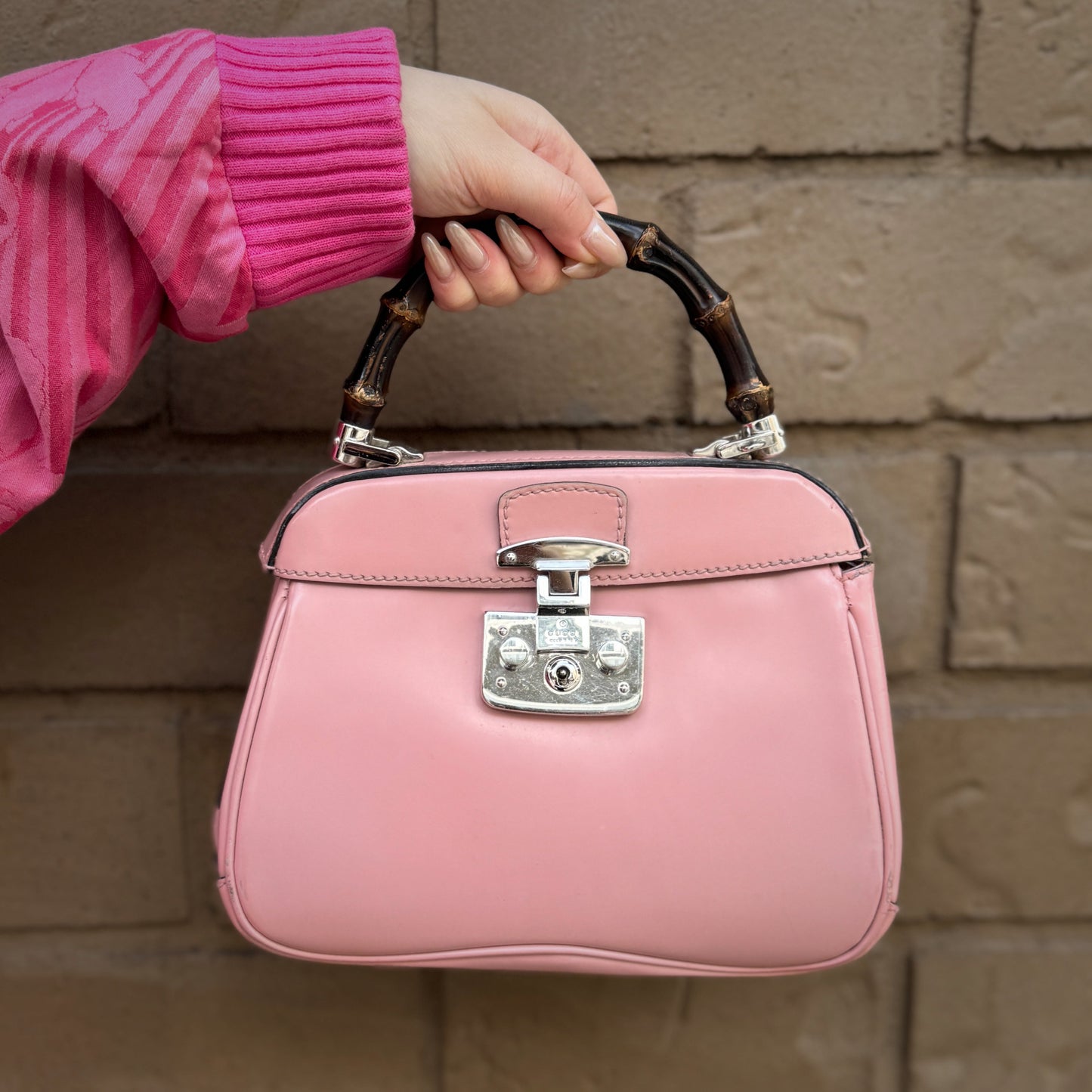 Gucci Lady Lock Bamboo Handle Bag