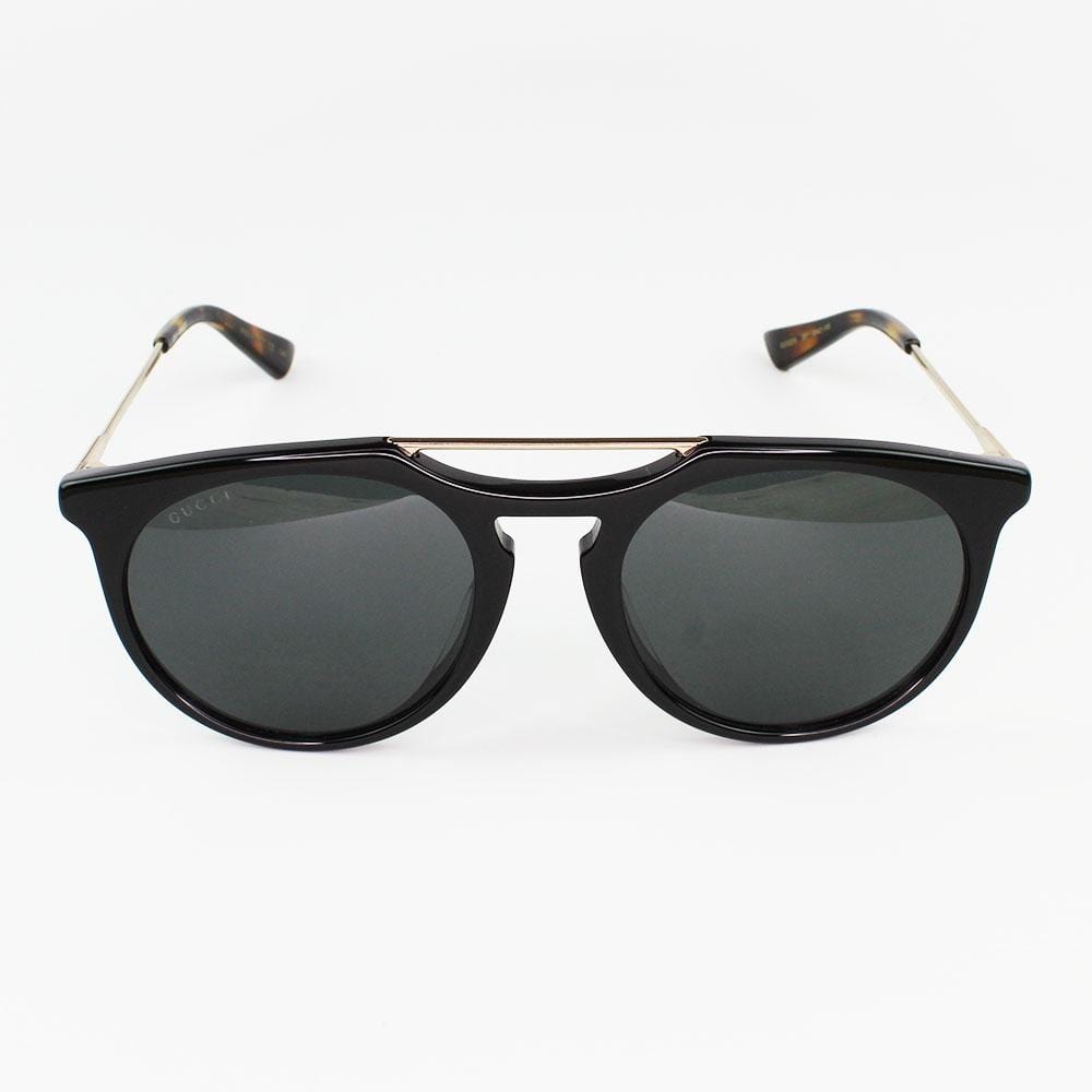 Gucci GG0320S 001 Black/Gold Frame Sunglasses Gray Lens