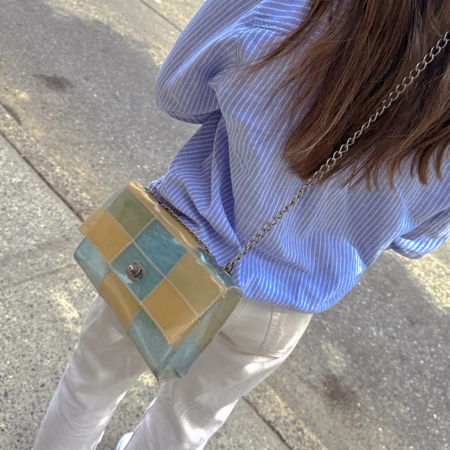 Chanel PVC Turnlock Flap Bag Year 1999