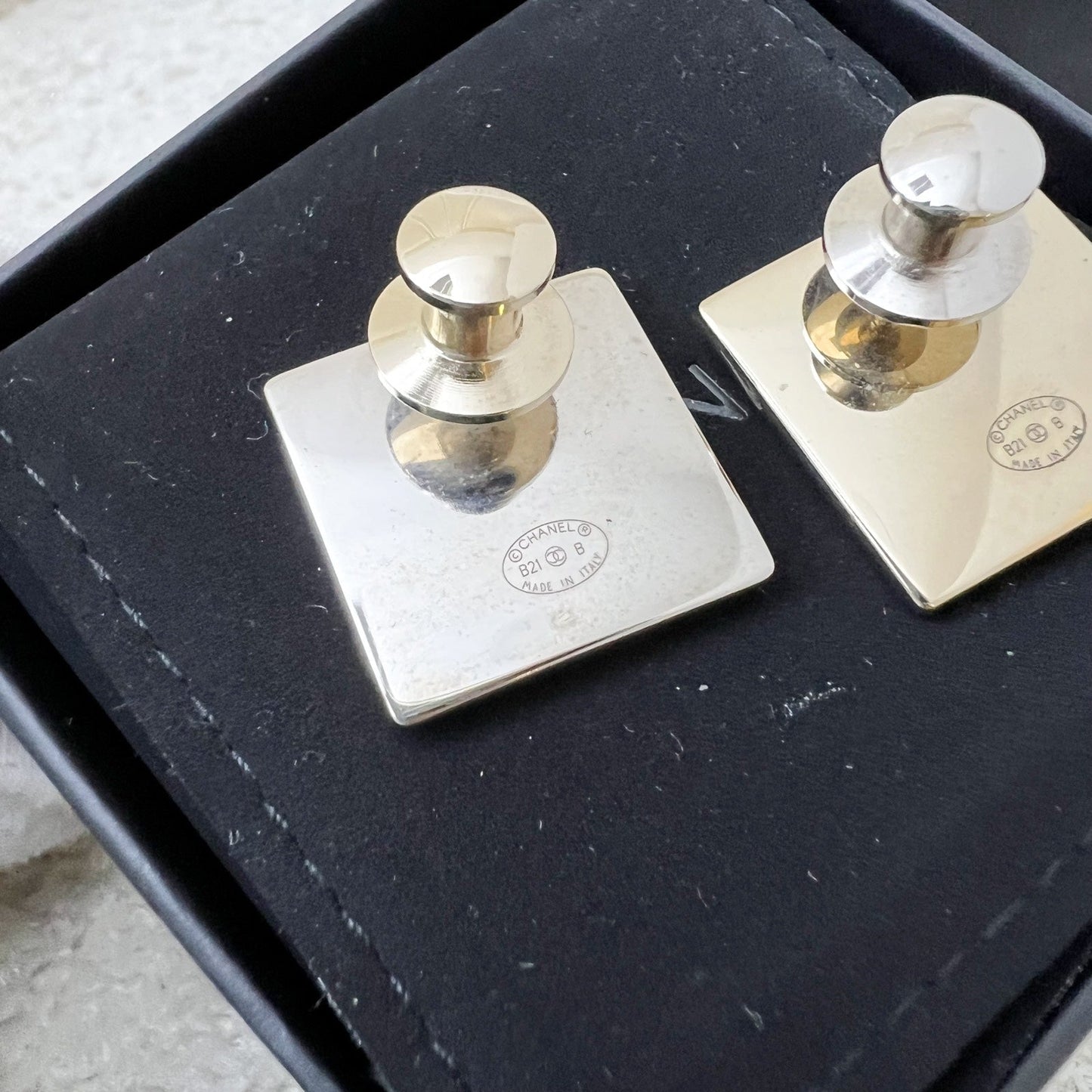 Chanel Pair of Pins (Brooches) in SHW