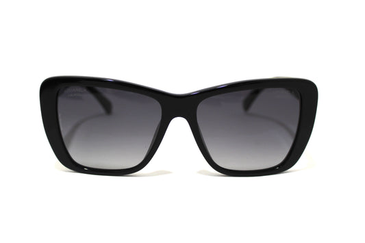 Chanel Black Polarized Butterfly Sunglasses 71548A | Havik Shop.com - Now at Havik Shop.com