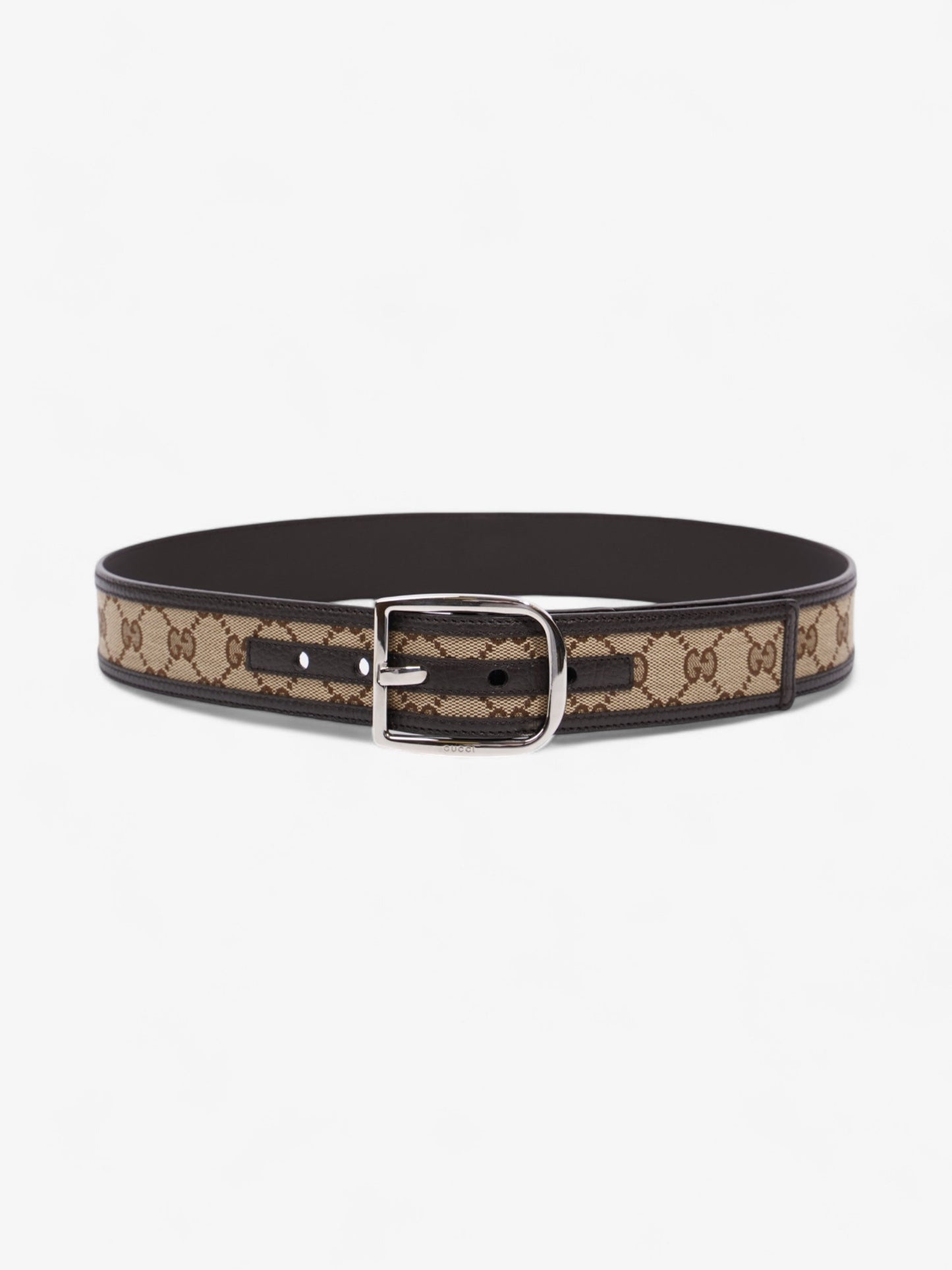 Gucci Dollar Belt GG Supreme / Black Leather 85cm / 34"