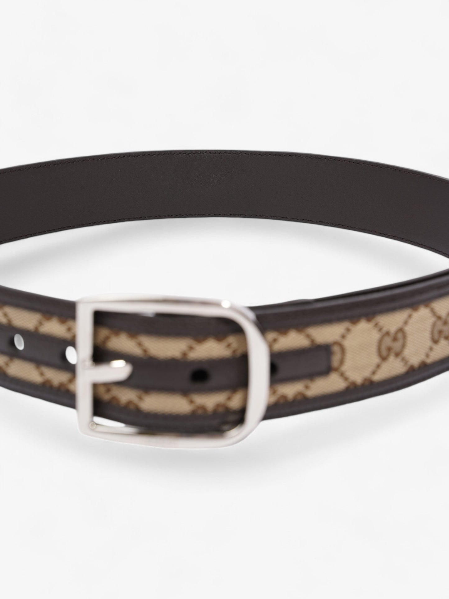 Gucci Dollar Belt GG Supreme / Black Leather 85cm / 34"