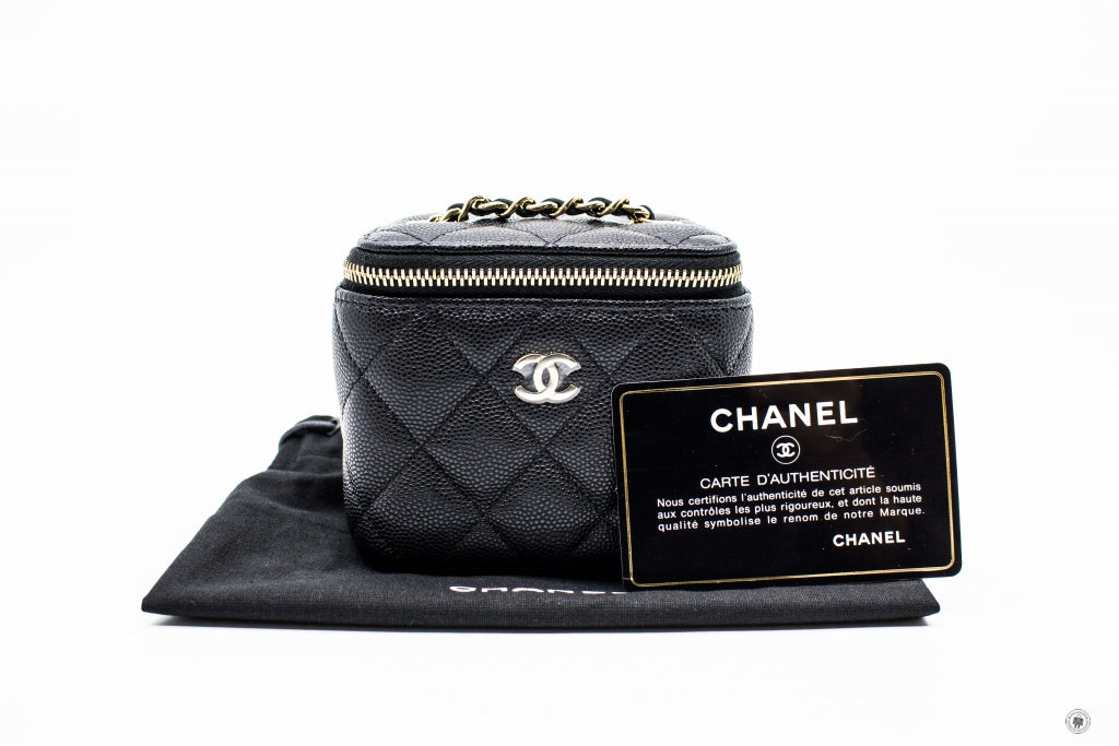 Chanel AP1340Y33352 Small Vanity Black / C3906 Caviar Shoulder Bags Pbhw