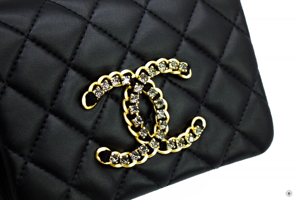 Chanel AS2599B05828 Mini Flap Bag Black / 94305 Lambskin Shoulder Bags Gbhw