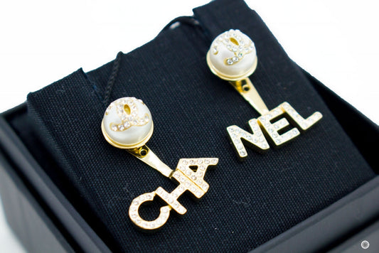 Chanel AB6484B06148 Metal, Imitation Pearls & Diamond Gold, Pearly Whi Gold / ND176 Metal Earrings Ghw