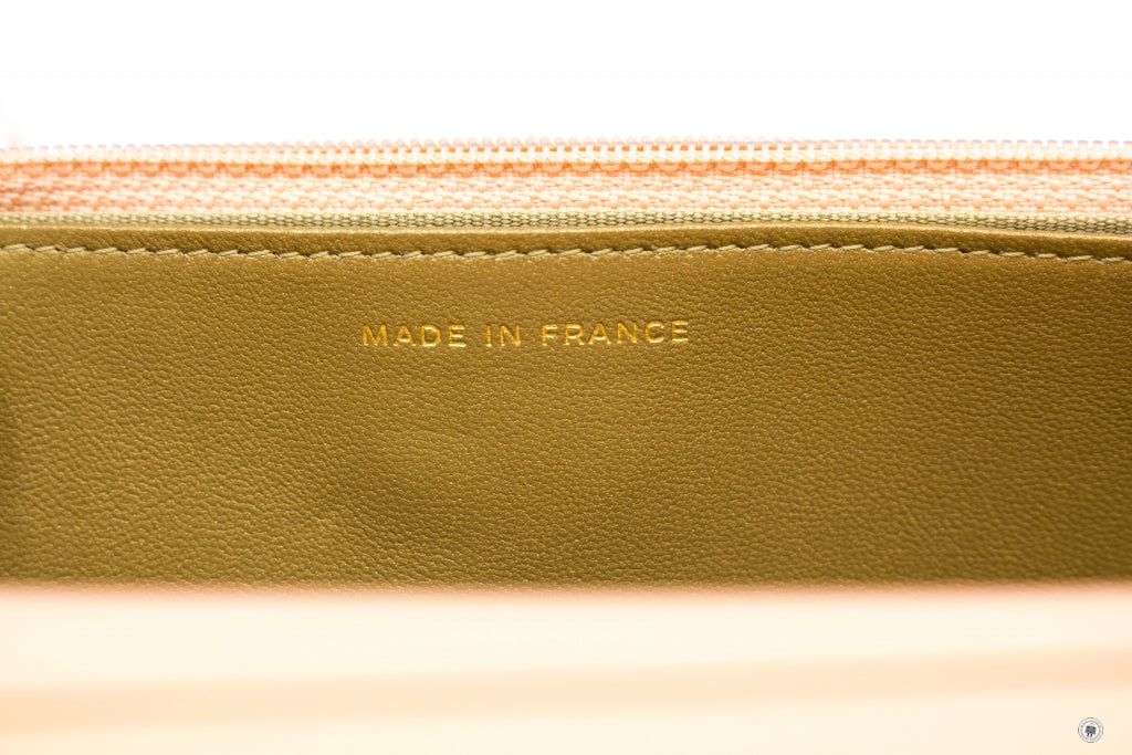 Chanel AP1450B02916 Pearl Crush Wallet ON Chain Woc  Apricot / NG119 Lambskin Shoulder Bags Gbhw