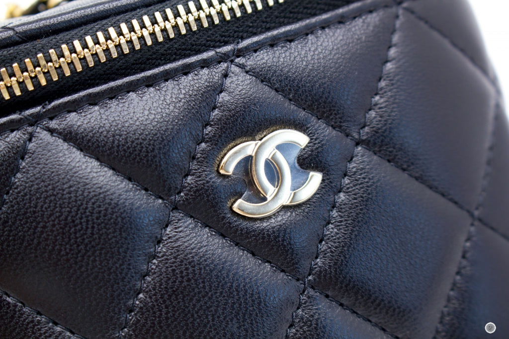 Chanel AP1340Y04059 Small Vanity Case  Black / C3906 Lambskin Shoulder Bags Ghw