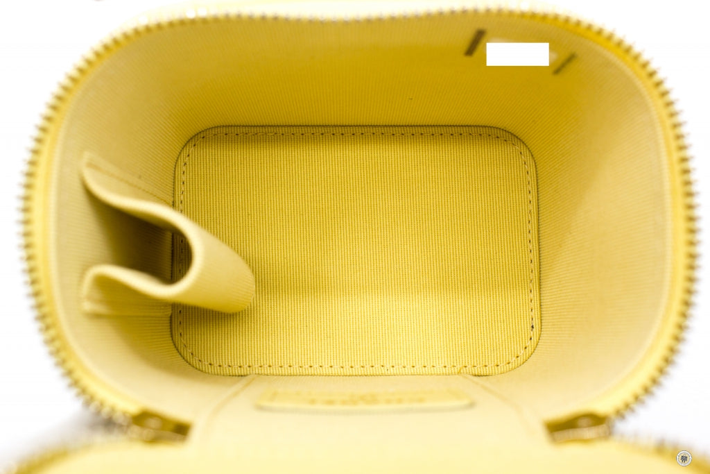Chanel AP2198B06660 Small Vanity Case Yellow / NG754 Calfskin Shoulder Bags Ghw